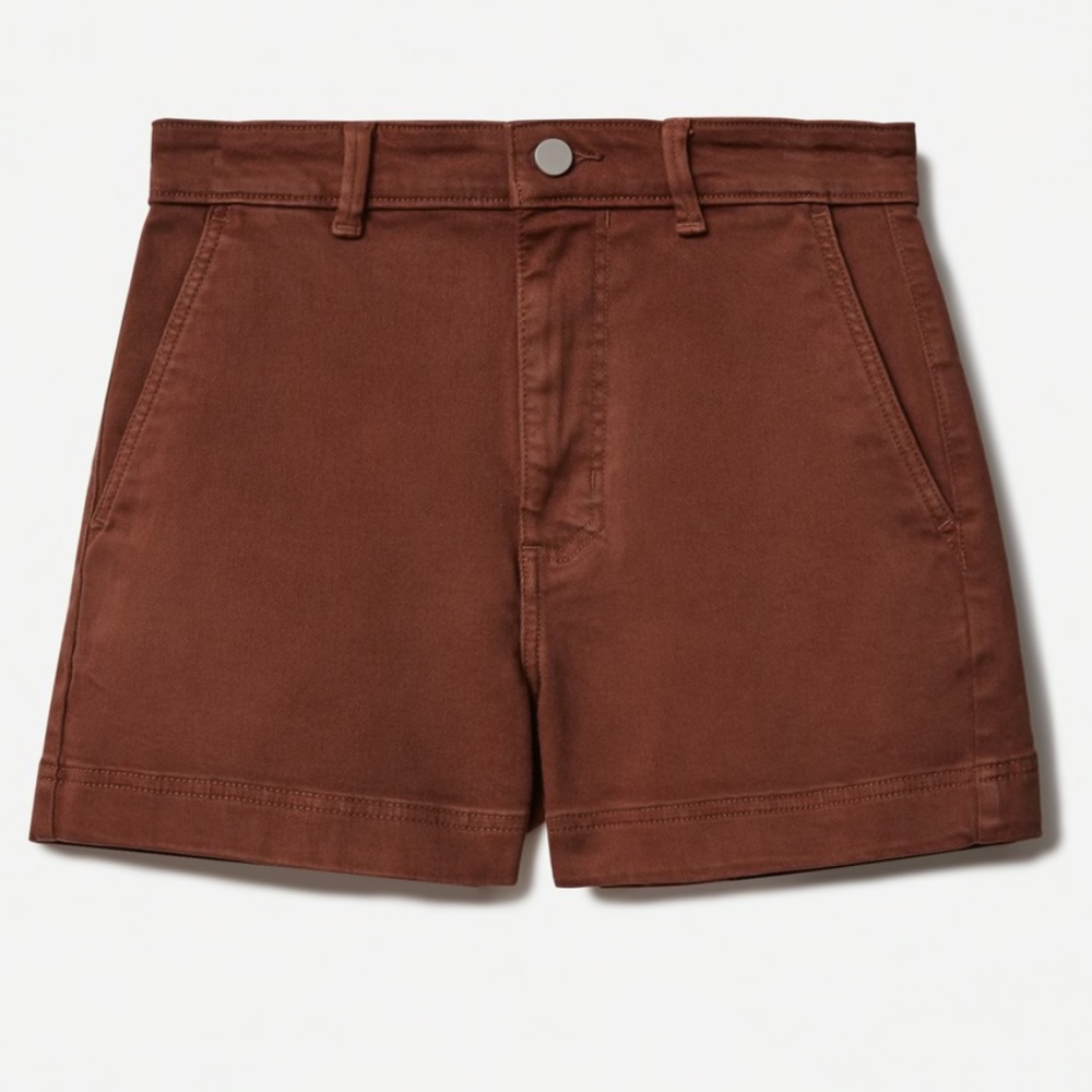 Everlane Cotton Twill Brown Shorts